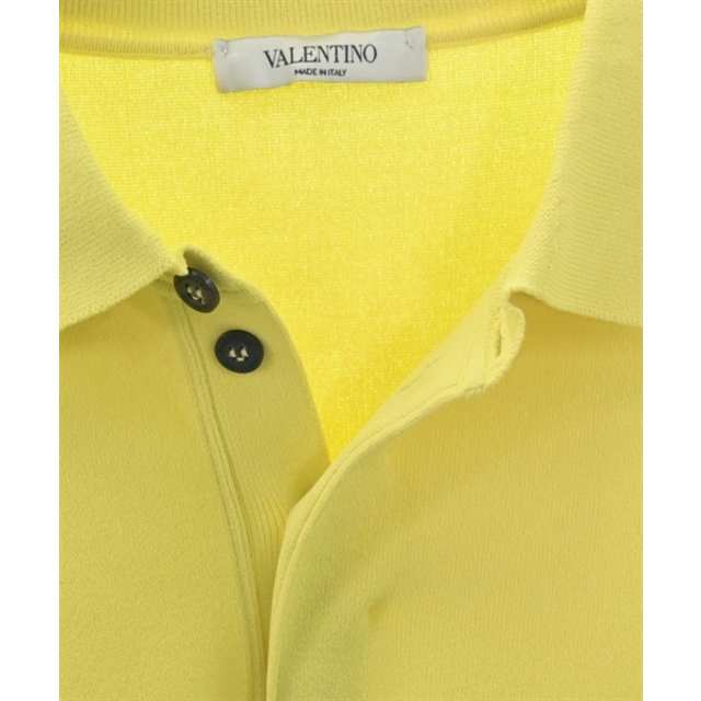 再入荷 VALENTINO ヴァレンティノ ポロシャツ M 黄xグレー - 通販