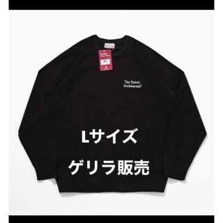 ワンエルディーケーセレクト(1LDK SELECT)の新品 Lサイズ  ennoy ROUND NECK PULLOVER BLACK(スウェット)