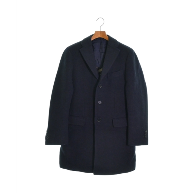 RING JACKET リングジャケット チェスターコート 46(M位) 紺厚手裏地