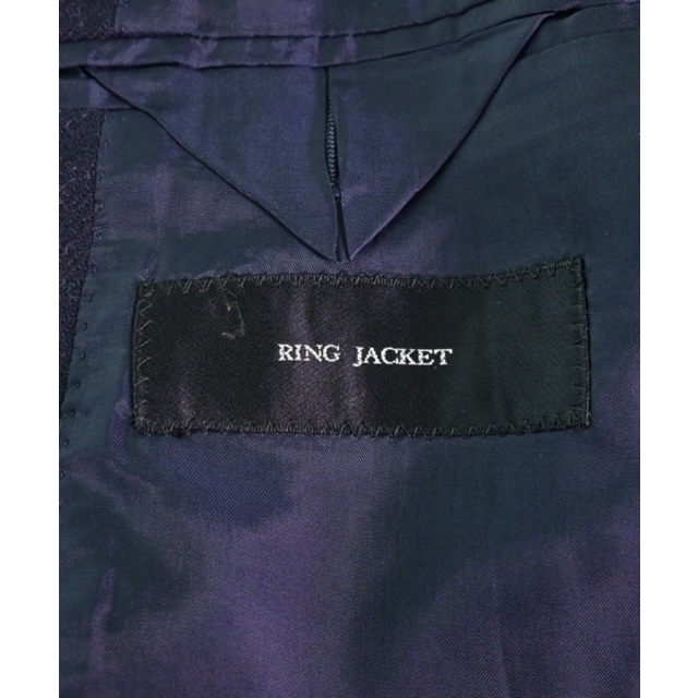 RING JACKET(リングヂャケット)のRING JACKET リングジャケット チェスターコート 46(M位) 紺 【古着】【中古】 メンズのジャケット/アウター(チェスターコート)の商品写真