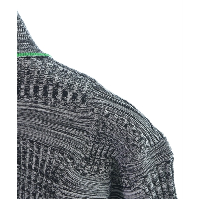 BOTTEGA VENETA ボッテガベネタ カーディガン S グレーx黒x緑 【古着】【中古】