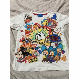 ディズニー(Disney)の美品　ディズニーランド限定　Tシャツ　ドナルド  110(Tシャツ/カットソー)