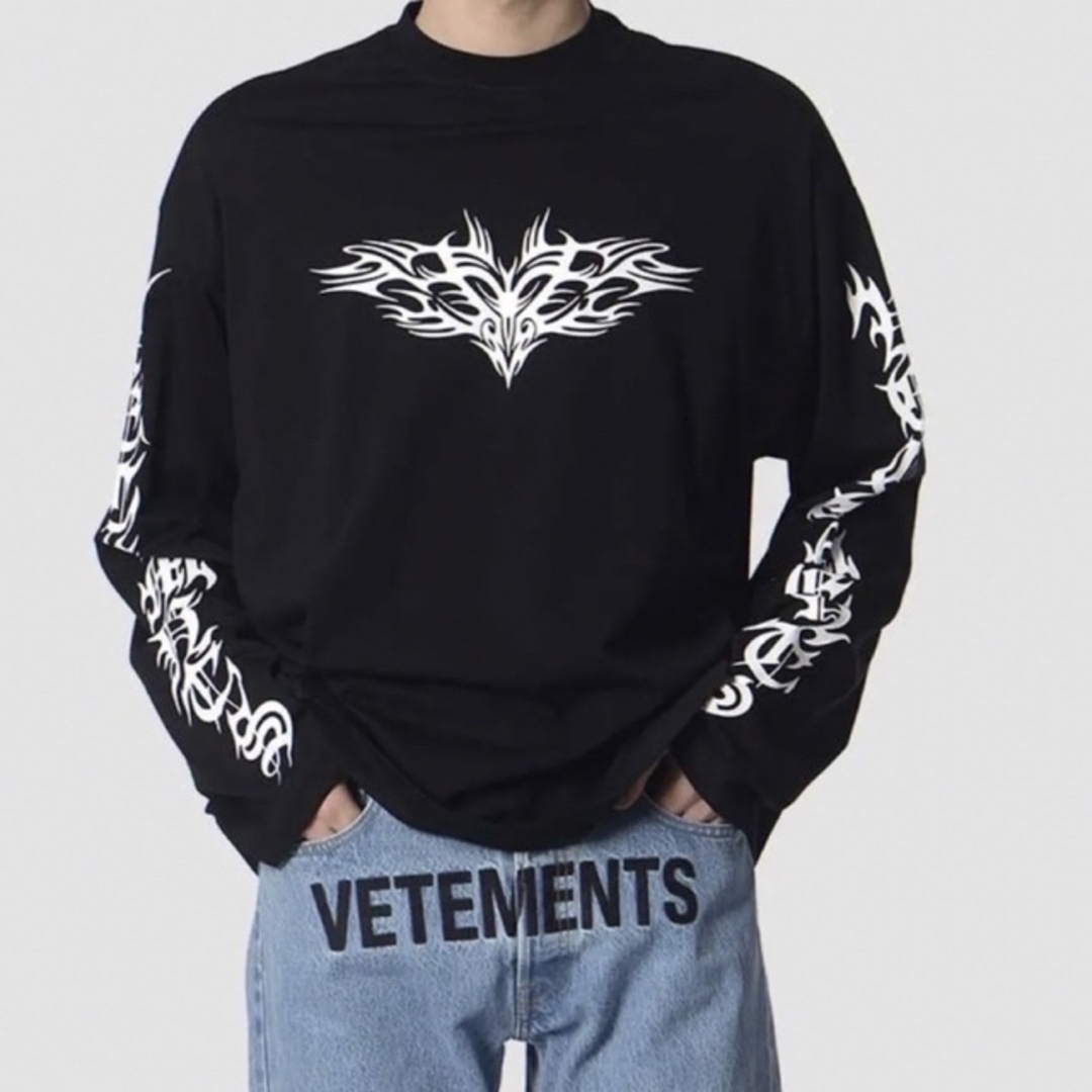 VETEMENTS ヴェトモン Tシャツ・カットソー L 黒