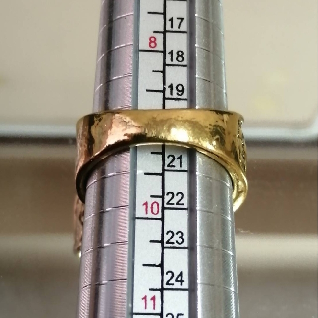 【SALE】リング メンズ アクセサリー ゴールド 合金 金色 指輪 20号 レディースのアクセサリー(リング(指輪))の商品写真