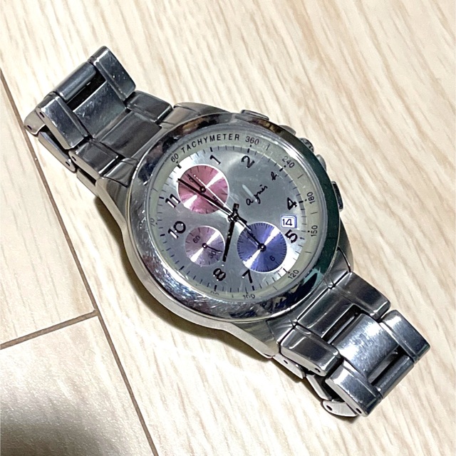 agnes b. chronograph 腕時計