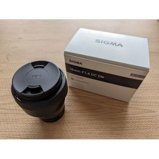 【超美品】SIGMA 16mm F1.4 DC DN　ソニー　Eマウント　シグマ(レンズ(単焦点))