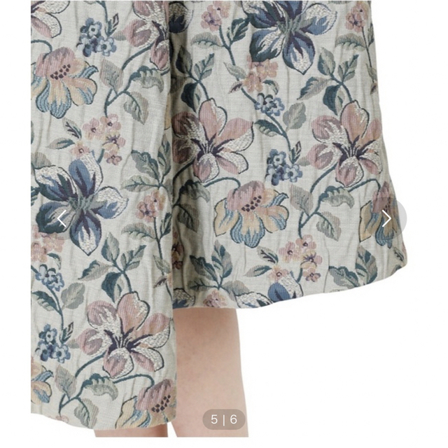 LE CIEL BLEU(ルシェルブルー)のルシェルブルー ジャガード スカート アシンメトリー レディースのスカート(ひざ丈スカート)の商品写真