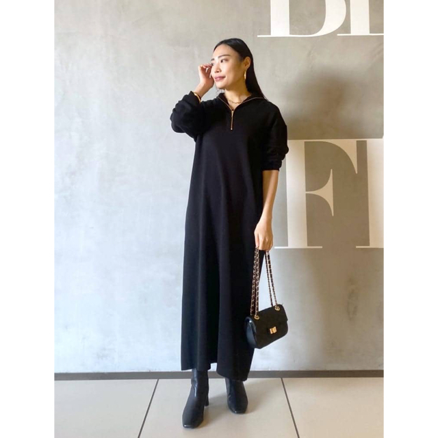 値下げ　loungedress マキシニットワンピース