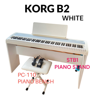 コルグ(KORG)のKORG B2 電子ピアノ　スタンド　椅子付き【中古】(電子ピアノ)