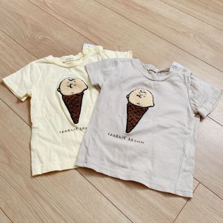 スヌーピー(SNOOPY)のチャーリーブラウン Tシャツセット size80(Ｔシャツ)