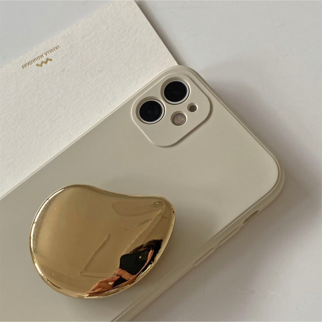 Kastane(カスタネ)のスマホグリップ ポップソケット iPhoneケース 韓国 ゴールド スマホ/家電/カメラのスマホアクセサリー(iPhoneケース)の商品写真