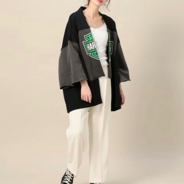 VOTE MAKE NEW CLOTHES(ヴォートメイクニュークローズ)のVOTE make new clothes リメイクスウェット羽織りカーディガン メンズのトップス(スウェット)の商品写真