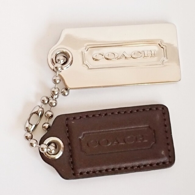 COACH   美品COACHコーチバッグチャーム ロゴマークタグ&メタル