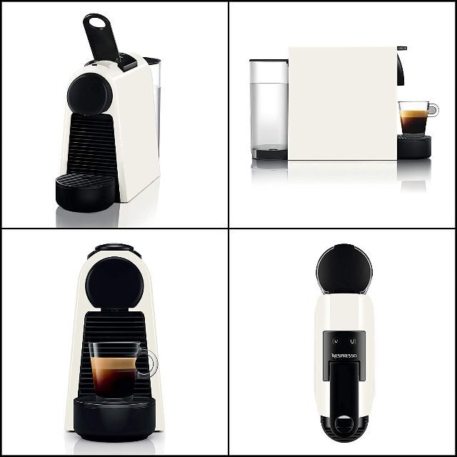 【色: ピュアホワイト D】ネスプレッソ カプセル式コーヒーメーカー エッセンサ 4