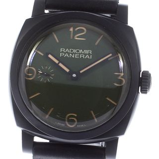 パネライ(PANERAI)のパネライ PANERAI PAM00997 ラジオミール ミリタリーグリーン ブティック限定 手巻き メンズ 美品 箱・保証書付き_737890【ev15】(腕時計(アナログ))