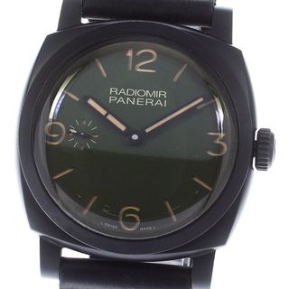 パネライ(PANERAI)のパネライ PANERAI PAM00997 ラジオミール ミリタリーグリーン ブティック限定 手巻き メンズ 美品 箱・保証書付き_737890(腕時計(アナログ))