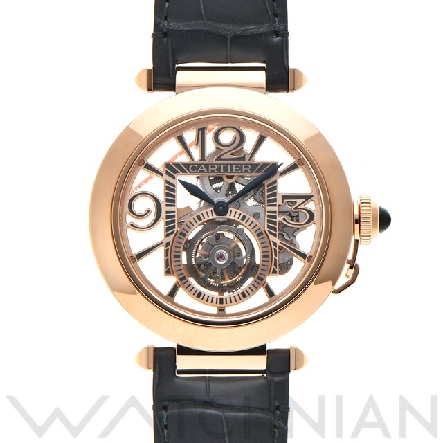 Cartier - 中古 カルティエ CARTIER WHPA0006 スケルトン メンズ 腕時計