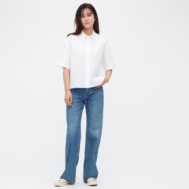 UNIQLO(ユニクロ)のD_UNIQLO レディースのトップス(シャツ/ブラウス(半袖/袖なし))の商品写真