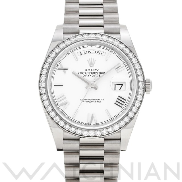 最新入荷 ロレックス 中古 - ROLEX ROLEX 腕時計 メンズ ホワイト ランダムシリアル 228349RBR 腕時計(アナログ)