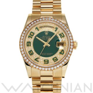 ロレックス(ROLEX)の中古 ロレックス ROLEX 118348ZEA Z番(2006年頃製造) グリーン /ダイヤモンド メンズ 腕時計(腕時計(アナログ))