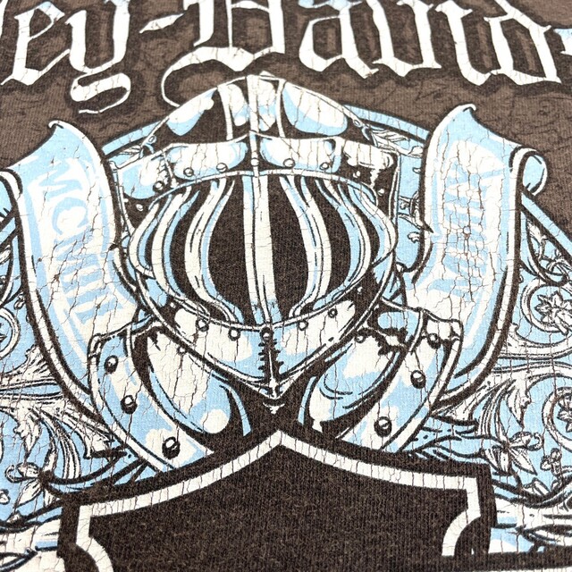 ゆうパケット対応 ハーレーダビッドソン HARLEY-DAVIDSON Tシャツ 半袖 ロゴ 両面プリント サイズ：MEN'S L位 ブラック   mellow