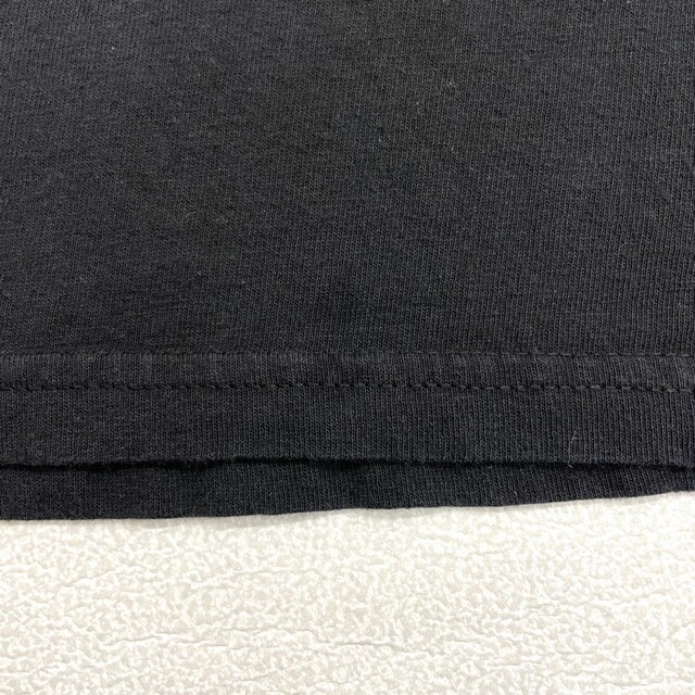 Hurley(ハーレー)の【中古】 ゆうパケット対応 ハーレーダビッドソン HARLEY-DAVIDSON Tシャツ 半袖 ロゴ 両面プリント サイズ：MEN'S L位 ブラック 古着 中古 mellow メンズのトップス(Tシャツ/カットソー(半袖/袖なし))の商品写真