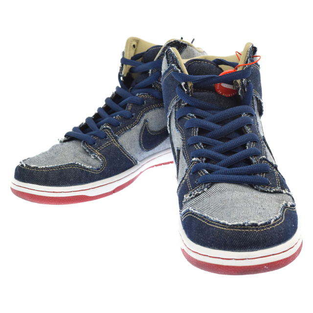 NIKE ナイキ DUNK SB HIGH TRD QS REESE DENIM MIDNIGHT NAVY 881758-441ダンク ハイ フォーブス デニム ハイカットスニーカー US9.5 インディゴ 2