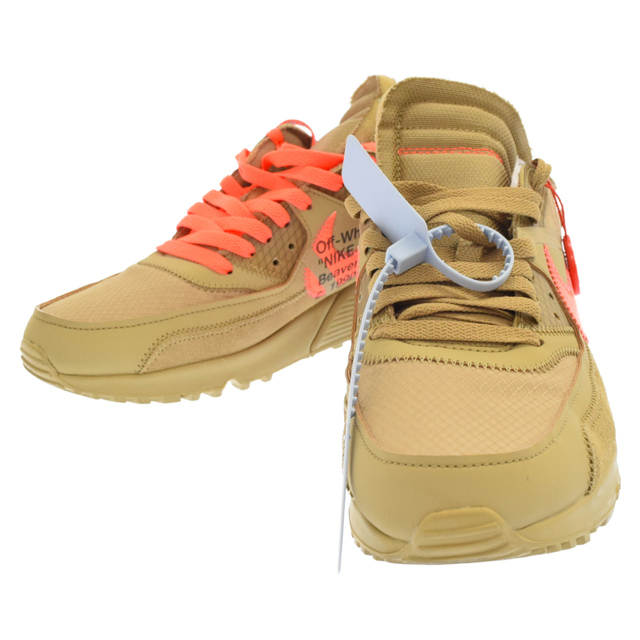 NIKE(ナイキ)のNIKE ナイキ ×OFF-WHITE THE 10 AIR MAX 90 Desert Ore オフホワイト ザテン エアマックス90 ローカットスニーカー デザートオレ US10/28cm AA7293-200 メンズの靴/シューズ(スニーカー)の商品写真