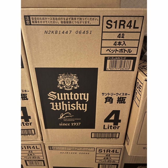 サントリー ウイスキー 角瓶 4Lペット 4本 1ケース 40度 4000ml