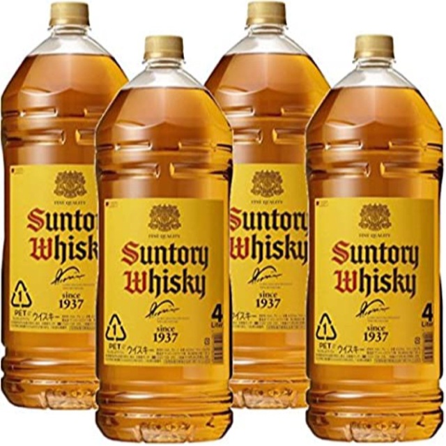 サントリー ウイスキー 角瓶 4Lペット 4本 1ケース 40度 4000ml
