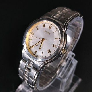 シチズン(CITIZEN)の極美品【稼働品】CITIZEN　シチズン　エクシード　シルバー　ゴールド　メンズ(ネックレス)