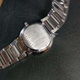 極美品【稼働品】SEIKO　セイコーエクセリーヌ　4J40　グレー　シルバーQZ