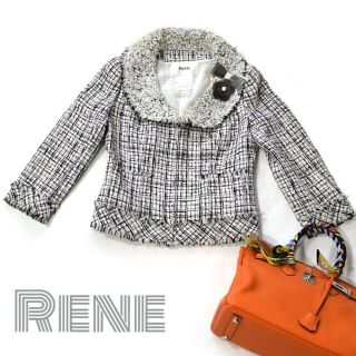 Rene(René) ツイードジャケットの通販 200点以上 | ルネを買うならラクマ