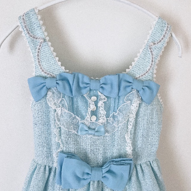 Angelic Pretty(アンジェリックプリティー)のしろくまアップリケJSK セット レディースのワンピース(ひざ丈ワンピース)の商品写真