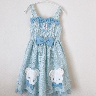 アンジェリックプリティー(Angelic Pretty)のしろくまアップリケJSK セット(ひざ丈ワンピース)