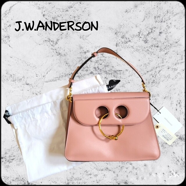 ハンドバッグJ.W.ANDERSON●新品タグ付き♪春色ピアスデザインセミショルダーバッグ