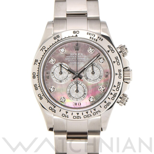 ROLEX - 中古 ロレックス ROLEX 116509NG ランダムシリアル ブラックシェル /ホワイトゴールドクリスタル/ダイヤモンド メンズ 腕時計