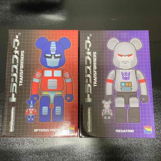 ベアブリック(BE@RBRICK)の【断捨離】ベアブリック　メガトロン&オプティマスプライム　400% 100%(その他)