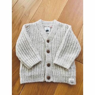 ザラキッズ(ZARA KIDS)のZARA baby カーディガン　ニット　6-9m 74cm(カーディガン/ボレロ)