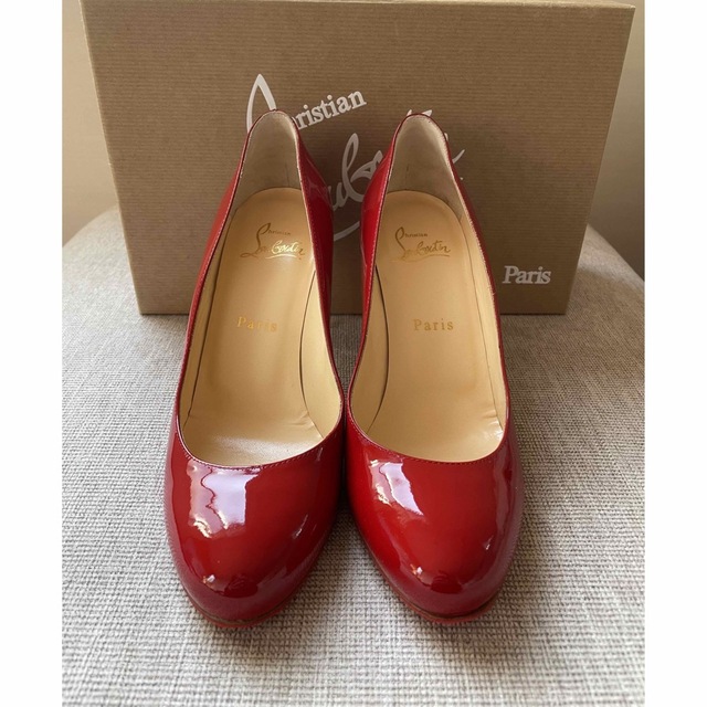 ルブタン パンプス 36.5 Christian Louboutin 赤　レッド