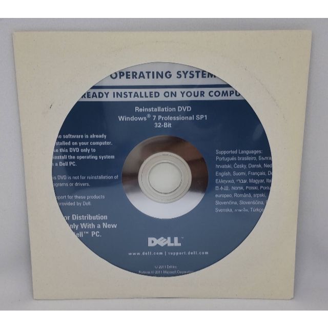 DELL Windows7 Pro 32Bit リカバリ&初期化DVD スマホ/家電/カメラのPC/タブレット(PC周辺機器)の商品写真