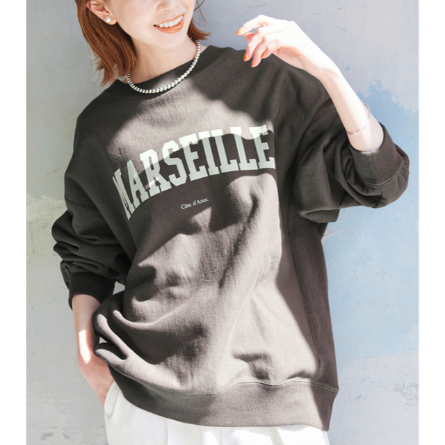 SLOBE IENA  Marseilleロゴスウェット