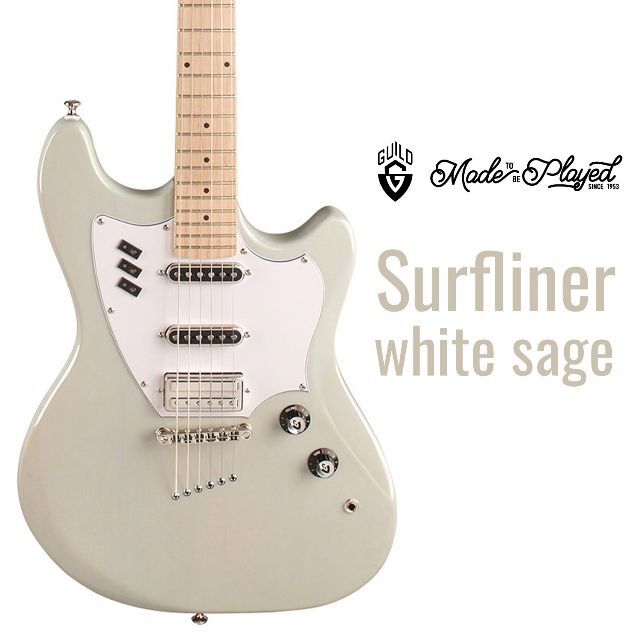 GUILD Surfliner white sage エレキギター