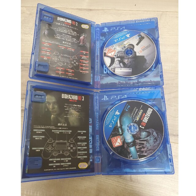 PlayStation4(プレイステーション4)のバイオハザードre2,3 エンタメ/ホビーのゲームソフト/ゲーム機本体(家庭用ゲームソフト)の商品写真