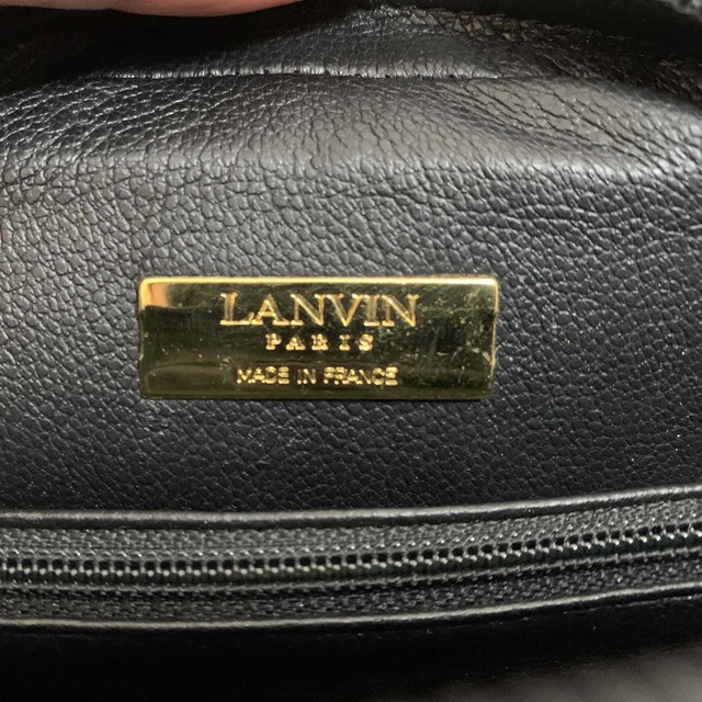 LANVIN PARIS VINTAGE FRANCE製 ショルダーレザーバッグ 可愛い