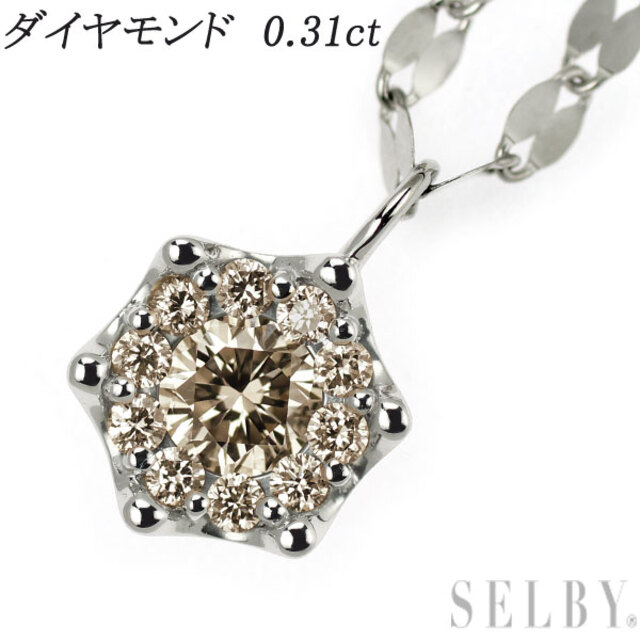 Pt ダイヤモンド ペンダントネックレス 0.31ct | www.jarussi.com.br