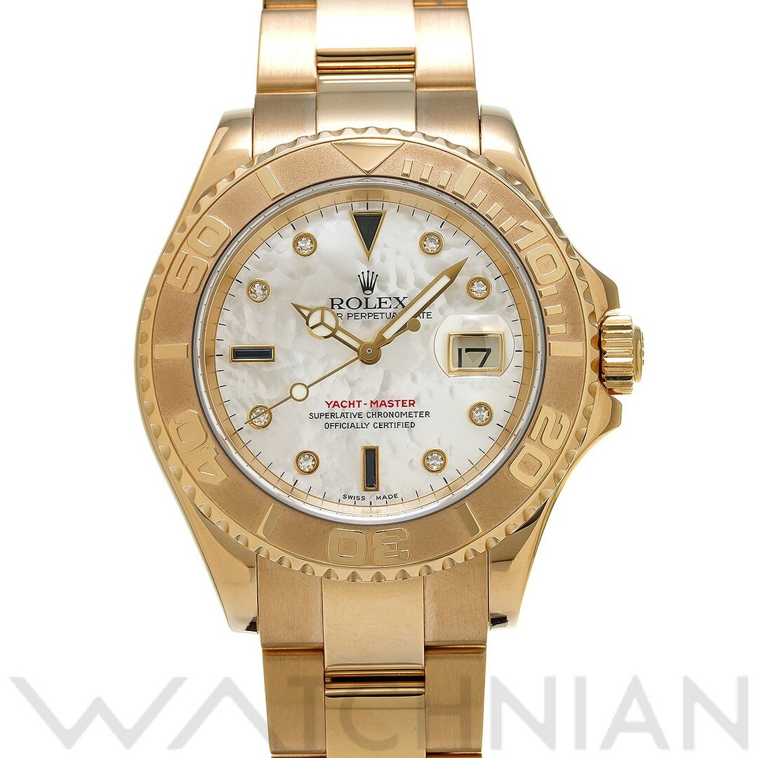 ROLEX - 中古 ロレックス ROLEX 16628NGS Y番(2003年頃製造) ホワイトシェル /ダイヤモンド/サファイア メンズ 腕時計