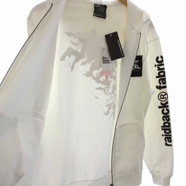 Back Channel(バックチャンネル)のバックチャンネル CRSB FULL ZIP PARKA パーカー M 白 メンズのトップス(パーカー)の商品写真