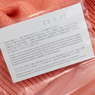 Hermes - 美品 エルメス カシミヤニットセーター レディース サーモン ...