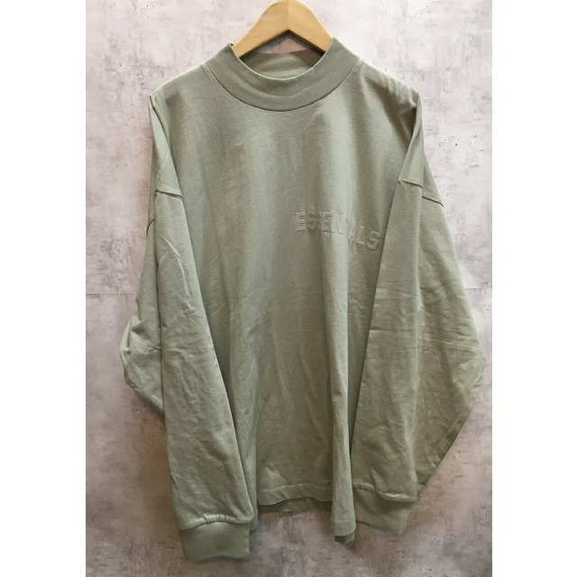 FOG ESSENTIALS エフオージーエッセンシャルズ フロッキープリント ロンT 長袖Ｔシャツ スモーク 22AW【中古】【004】【岩】 メンズのトップス(Tシャツ/カットソー(七分/長袖))の商品写真